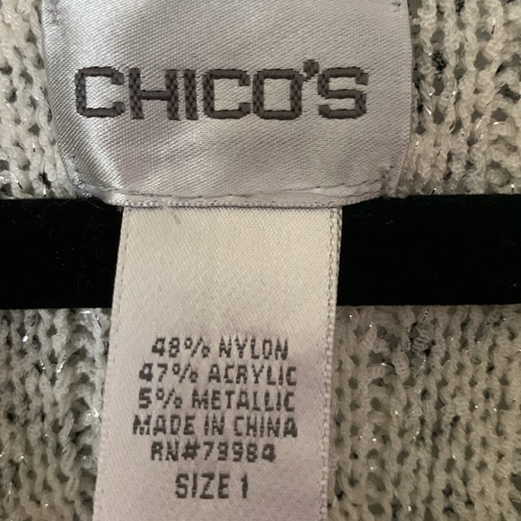 Chico's Animal Print Cardigan Size 1 #330 - Picture 5 of 8